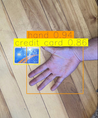 Hand detection bounding boxes